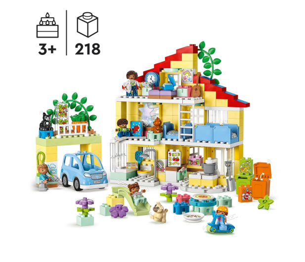 LEGO Outlet Duplo 10994 Dom rodzinny 3w1 - 1567013 - zdjęcie 2
